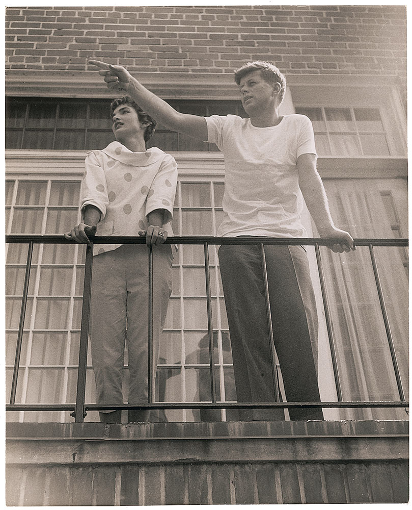 Lot #90 John and Jacqueline Kennedy Photograph