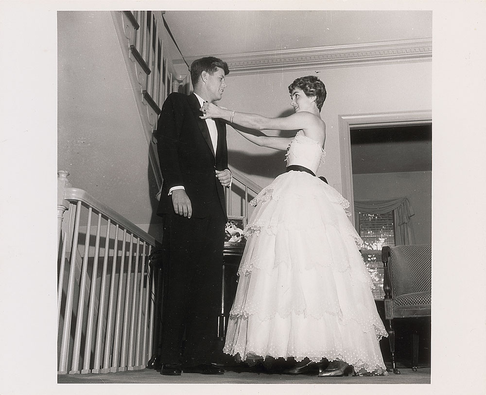 Lot #87 John and Jacqueline Kennedy Photograph