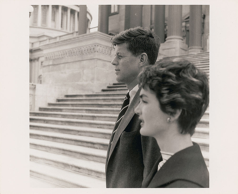 Lot #105 John and Jacqueline Kennedy Photograph