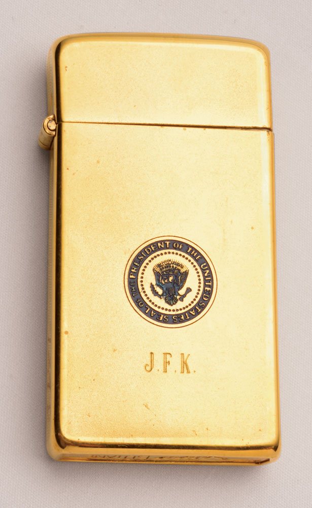 Lot #33 John F. Kennedy’s Engraved 10k Gold-plated