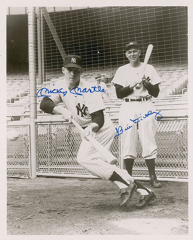 Lot #1708 Mickey Mantle and Bill Dickey