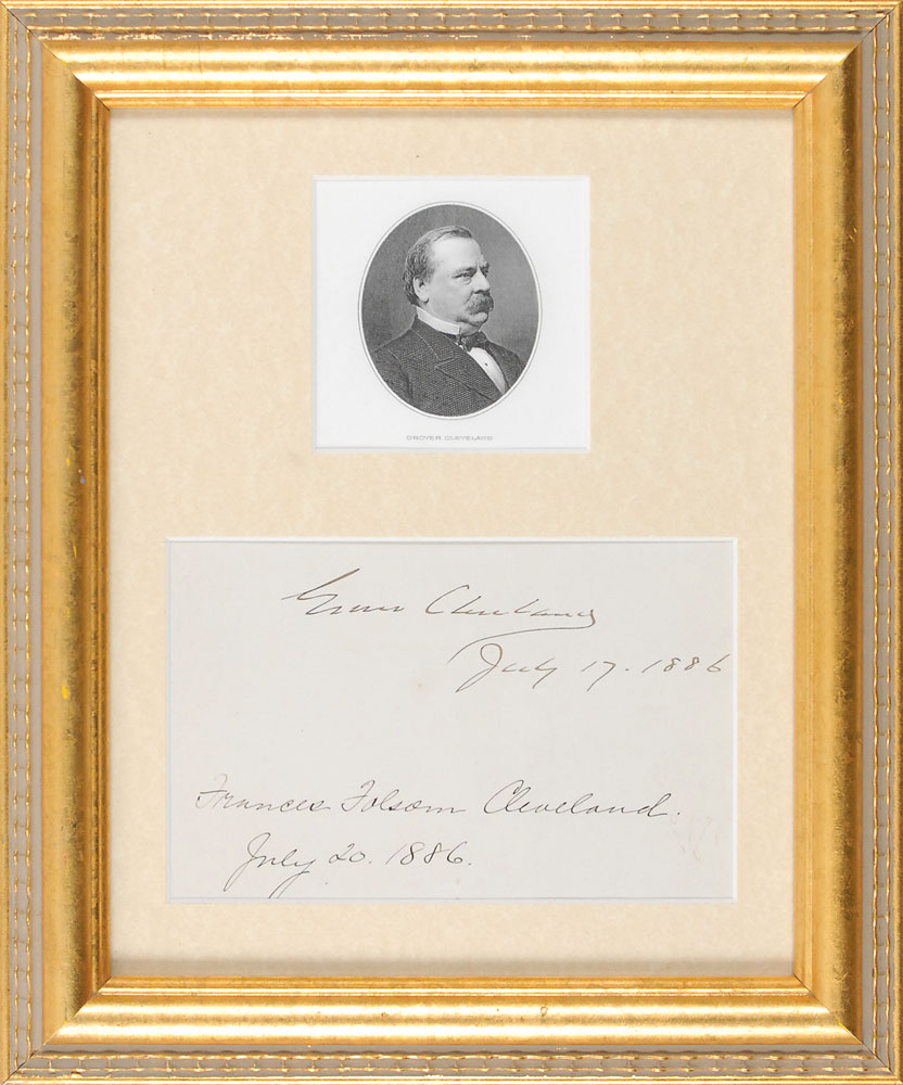 Lot #298 Grover and Frances Cleveland