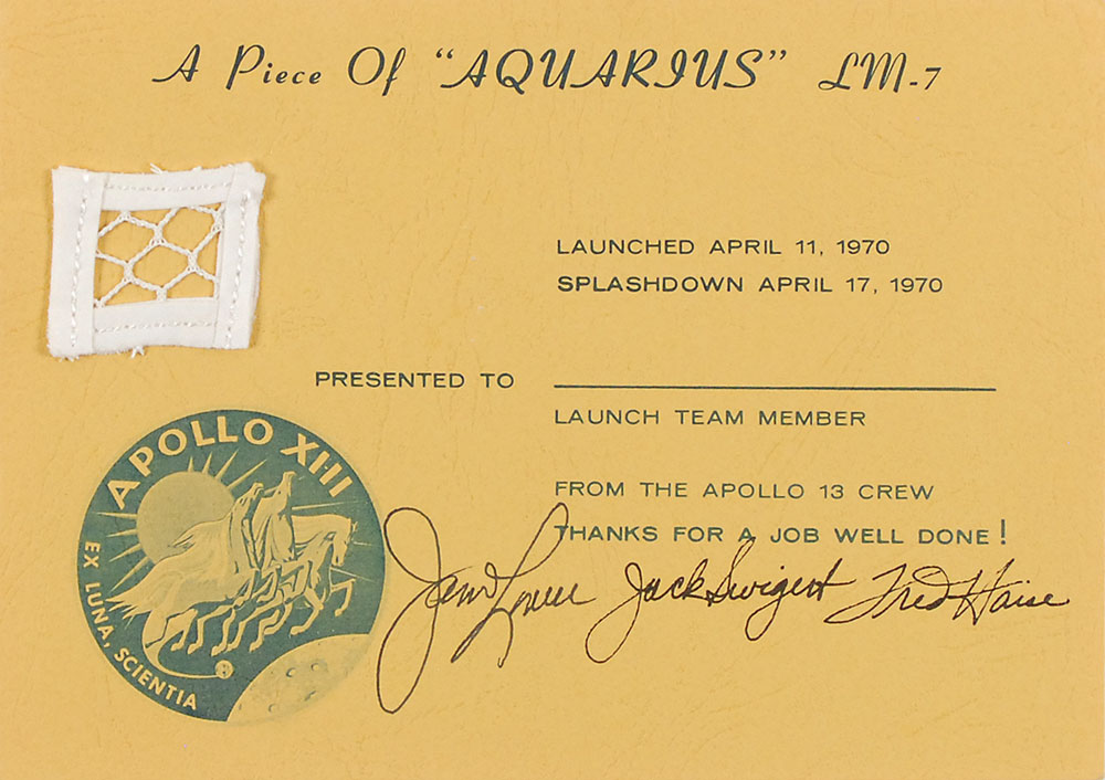 Lot #576 Apollo 13