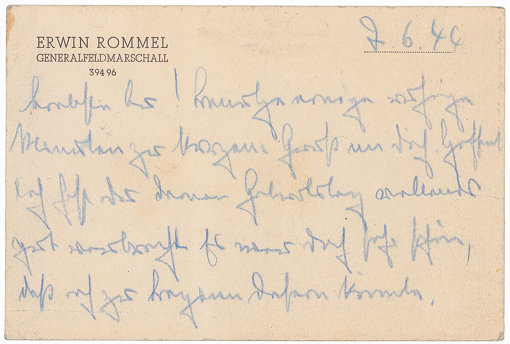 Lot #479 Erwin Rommel