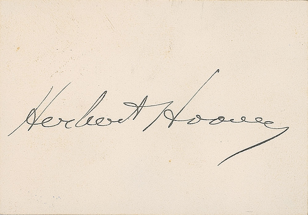 Lot #75 Herbert Hoover