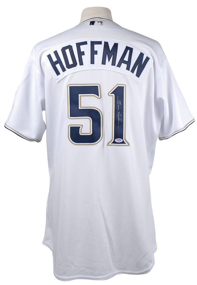 Trever Hoffman Autographed Signed Authentic Majestic San Diego