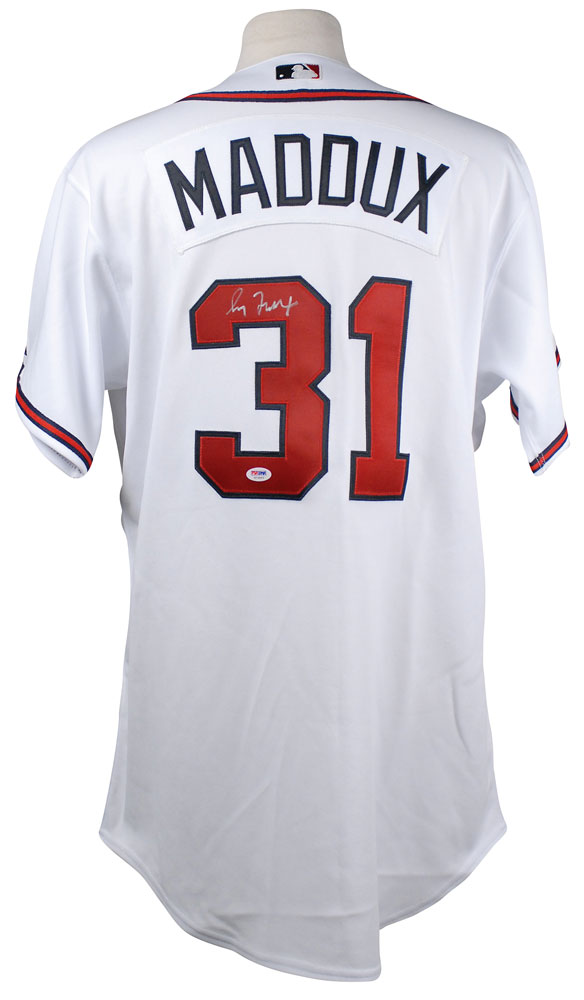 Greg Maddux Autographed Atlanta Braves Signed Majestic Baseball Jersey