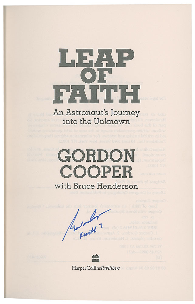 Lot #224 Gordon Cooper