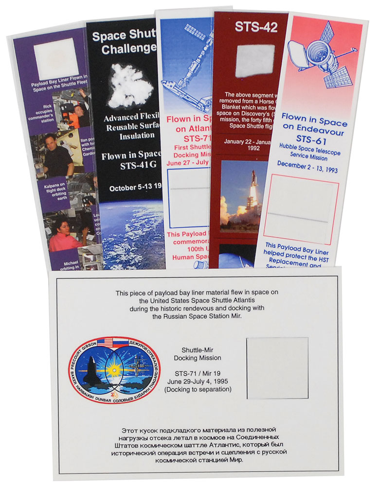 Lot #823 Space Shuttle Bookmarks