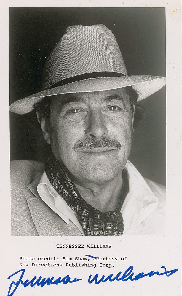 Lot #826 Tennessee Williams