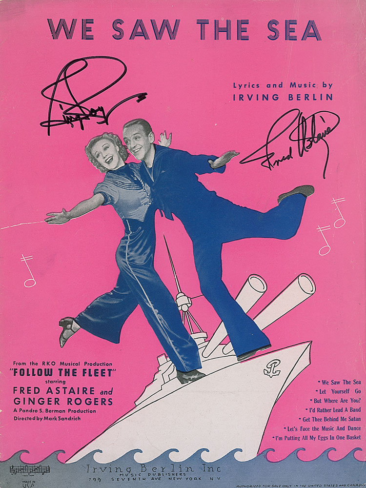 Lot #1303 Fred Astaire and Ginger Rogers