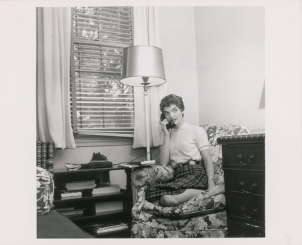 Lot #37 Jacqueline Kennedy on the Telephone