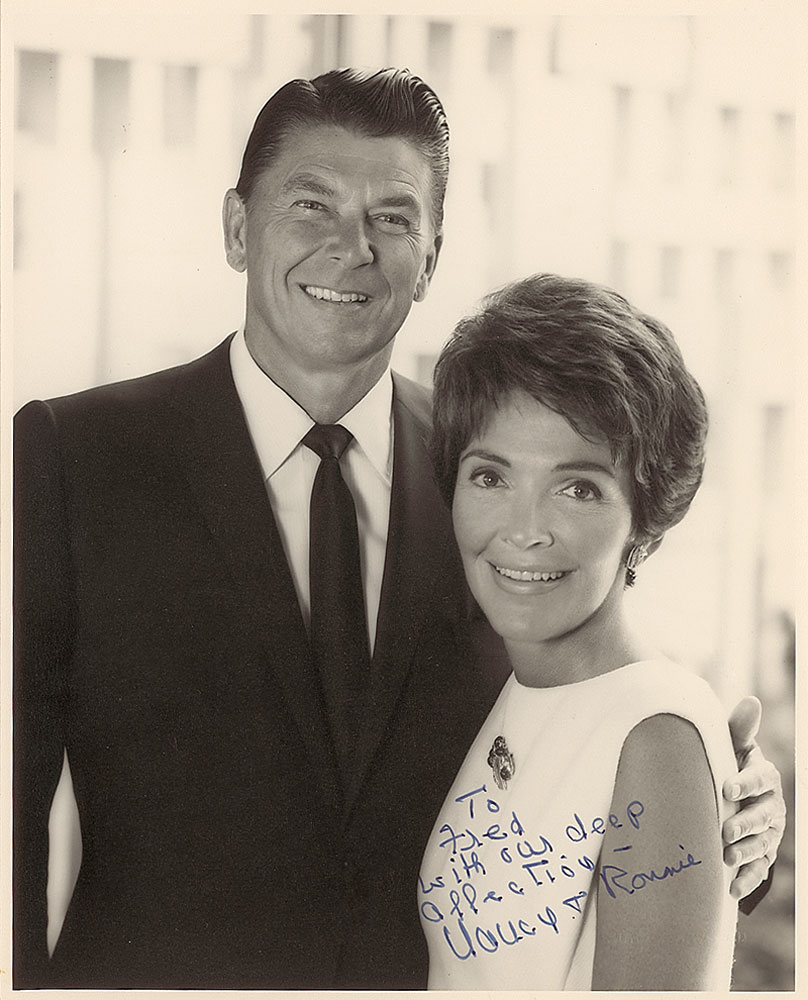 Lot #143 Ronald and Nancy Reagan