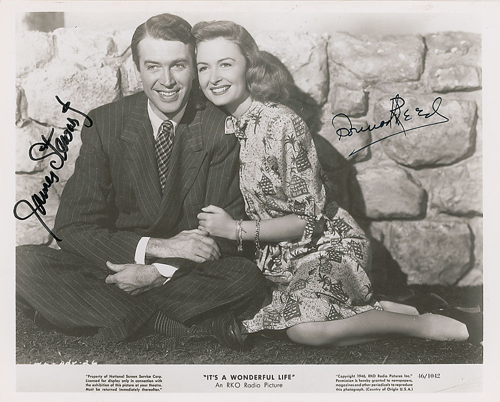 Lot #1255 It’s a Wonderful Life: Stewart and Reed