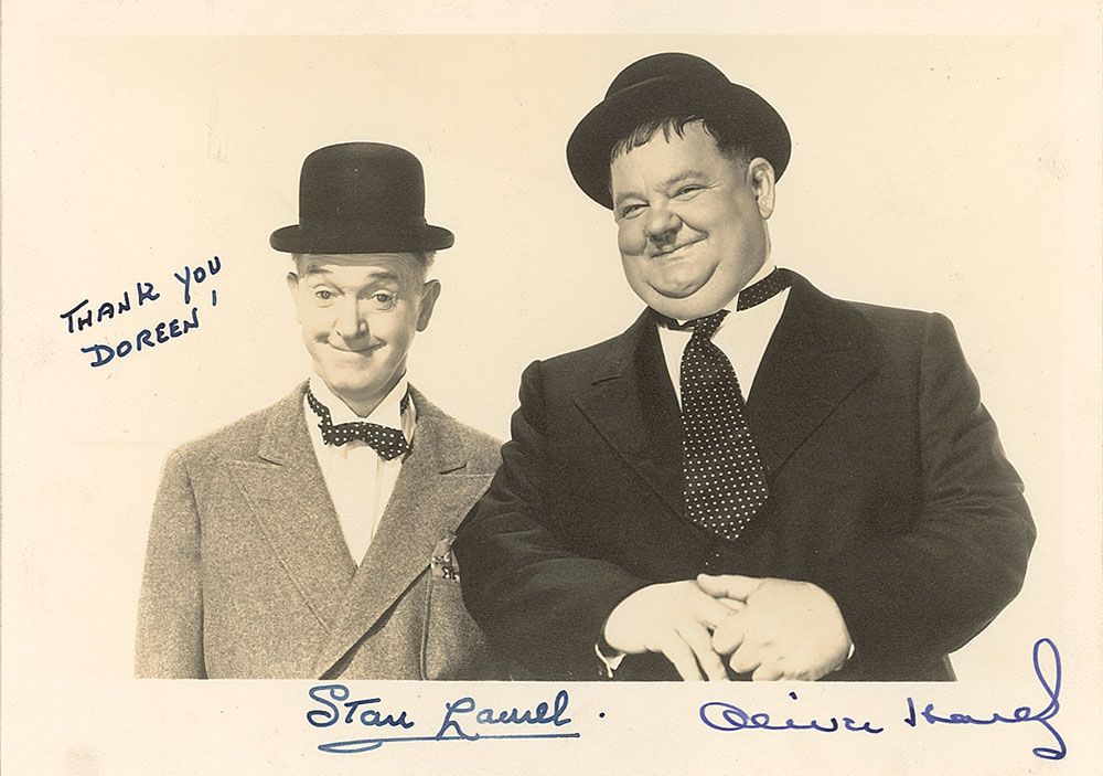 Lot #1128 Laurel and Hardy