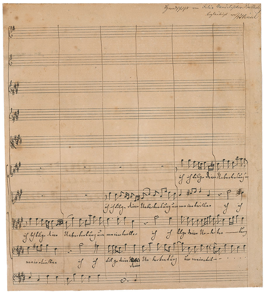 Lot #869 Felix Mendelssohn-Bartholdy