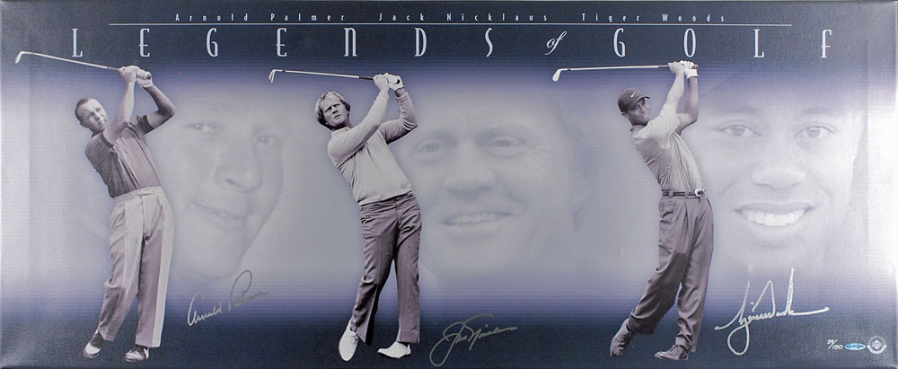 Lot #1524 Golf: Nicklaus, Palmer, and Woods
