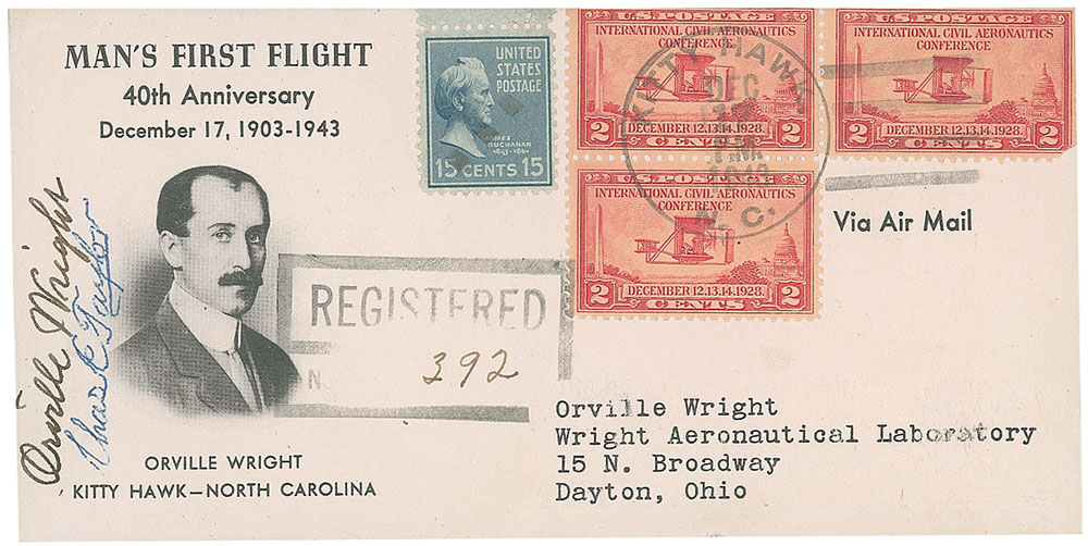 Lot #537 Orville Wright and Charlie Taylor