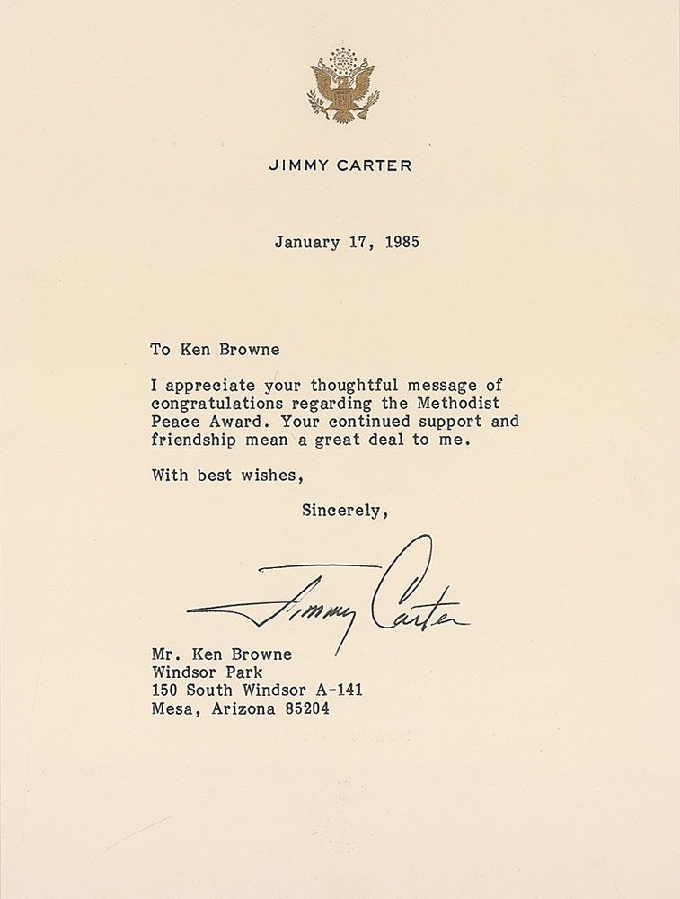 Lot #134 Jimmy Carter