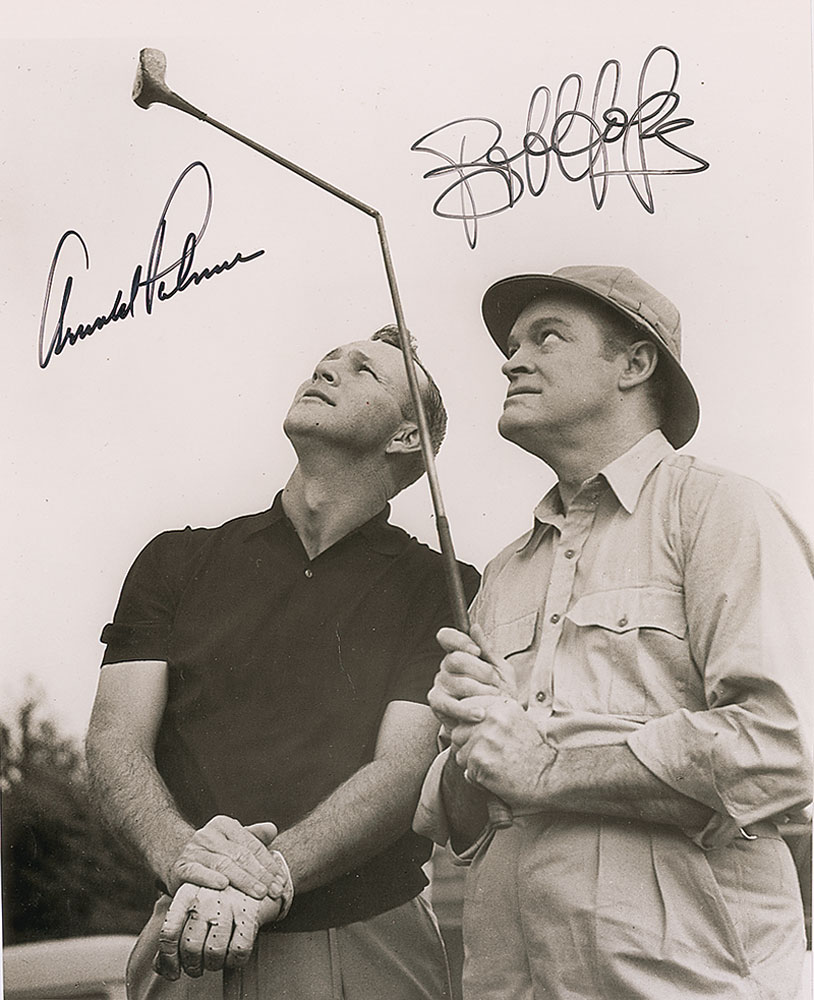 Lot #1586 Arnold Palmer and Bob Hope