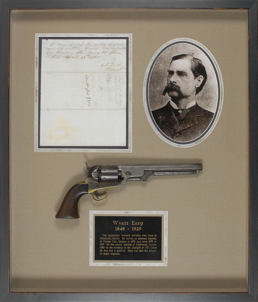 Lot #1029 Wyatt Earp Autograph Endorsement Signed