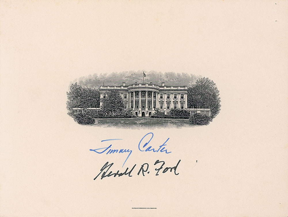 Lot #127 Gerald Ford and Jimmy Carter
