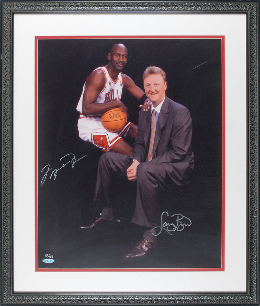 Lot #1543 Michael Jordan and Larry Bird