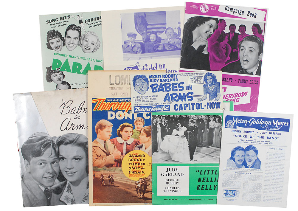 Lot #347 Judy Garland Early Film Ads