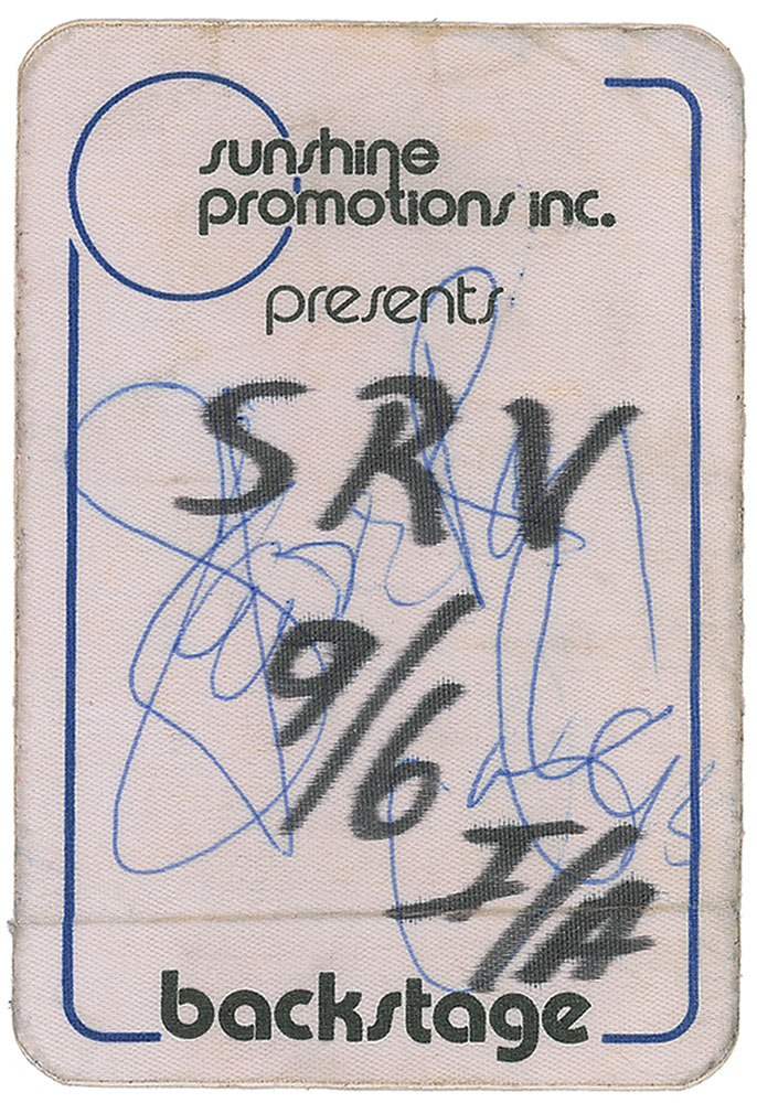 Lot #961 Stevie Ray Vaughan
