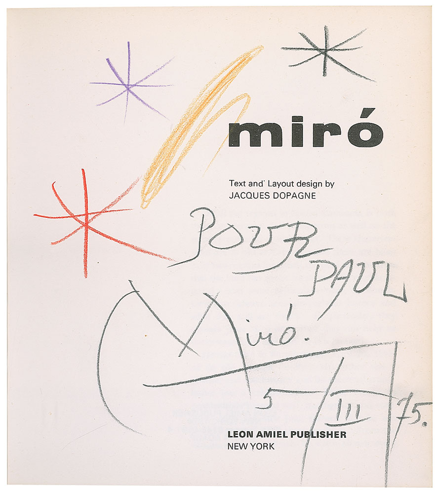 Lot #694 Joan Miro