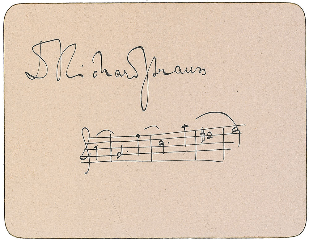 Lot #781 Richard Strauss