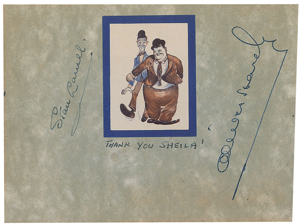 Lot #822 Laurel and Hardy