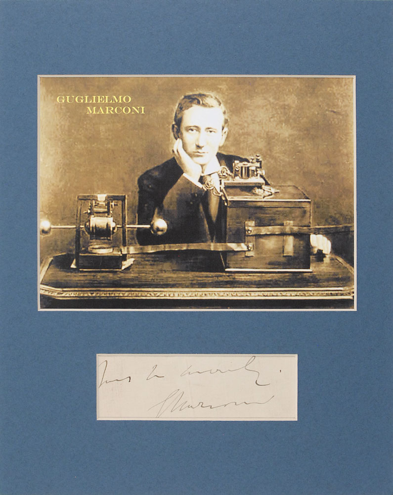 Lot #370 Guglielmo Marconi