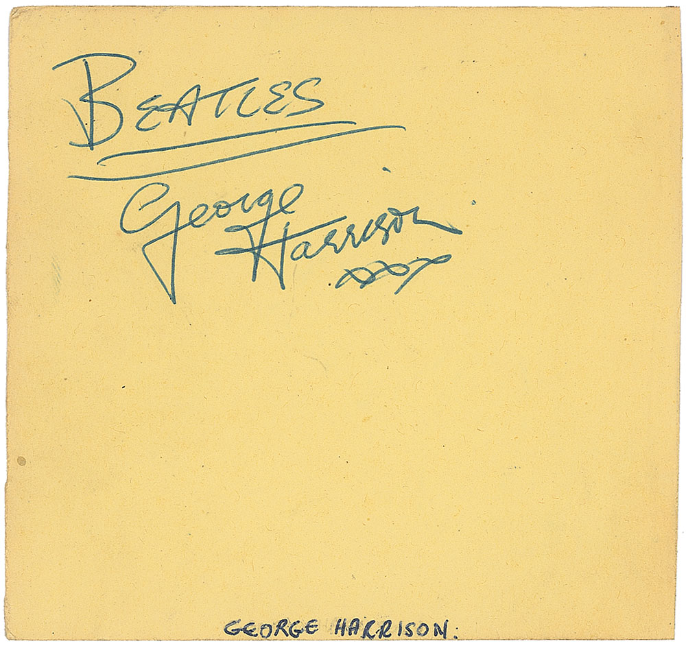 Lot #798 Beatles: George Harrison
