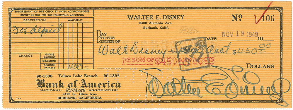 Lot #596 Walt Disney