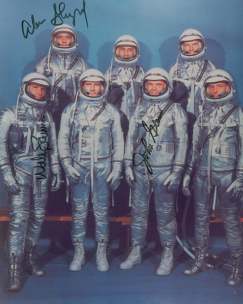 Lot #470 Mercury Astronauts