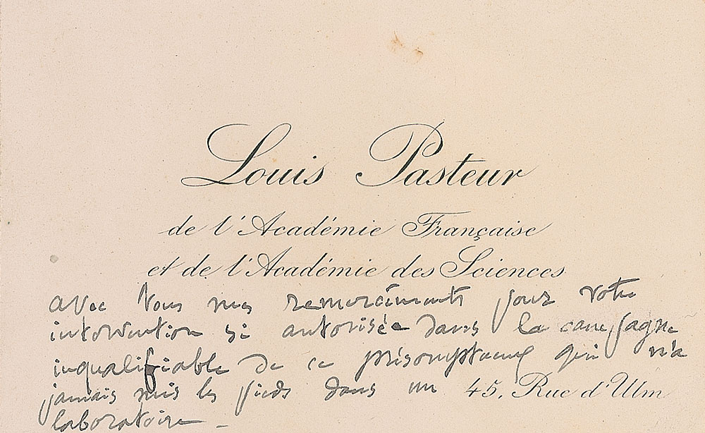 Lot #290 Louis Pasteur