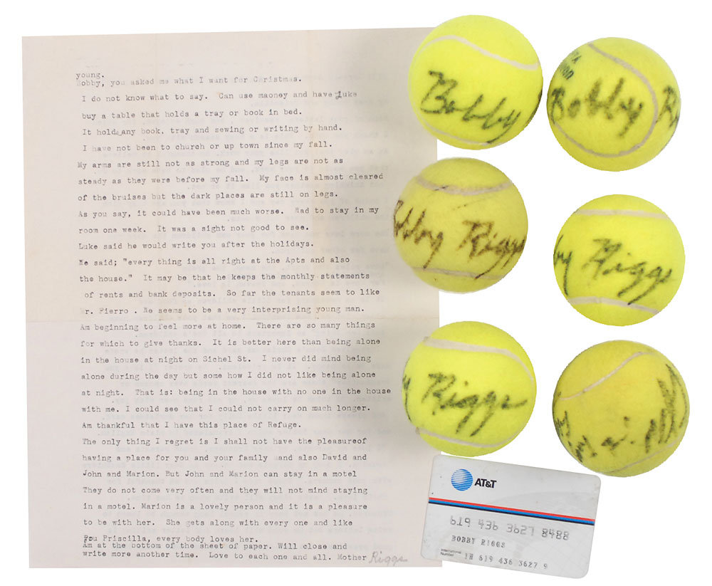 Lot #1309 Bobby Riggs - Image 1