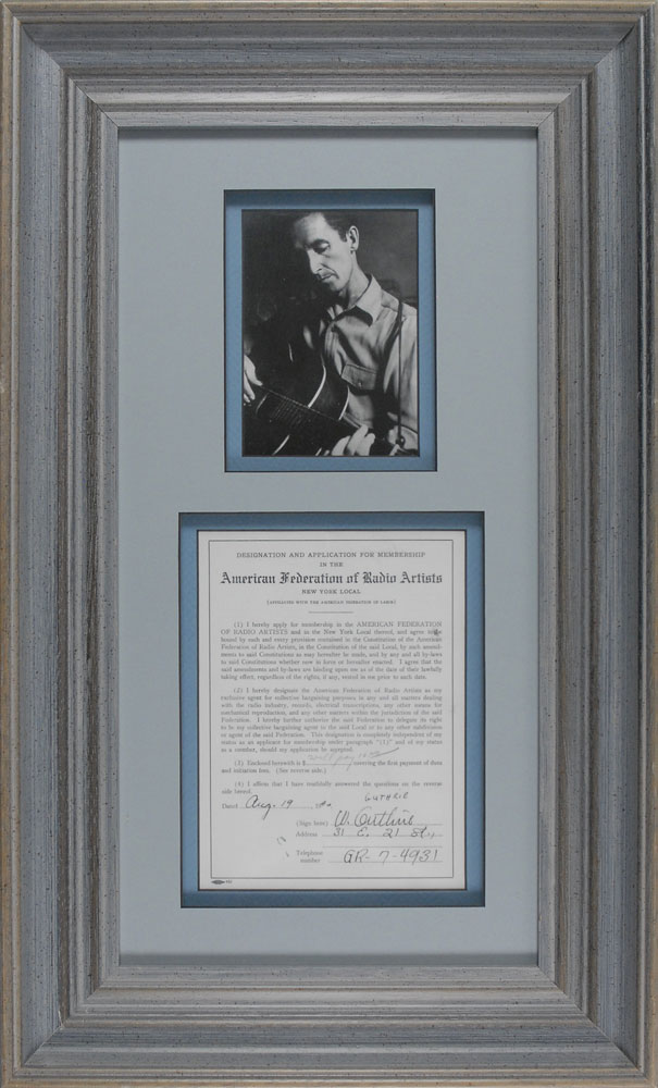 Lot #277 Woody Guthrie