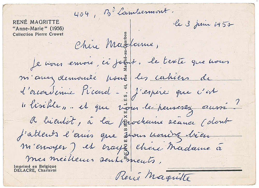 Lot #613 Rene Magritte