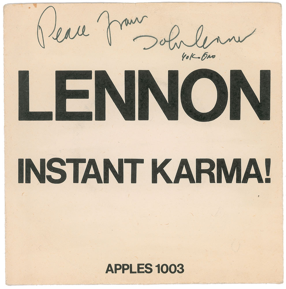 Lot #24 John Lennon and Yoko Ono