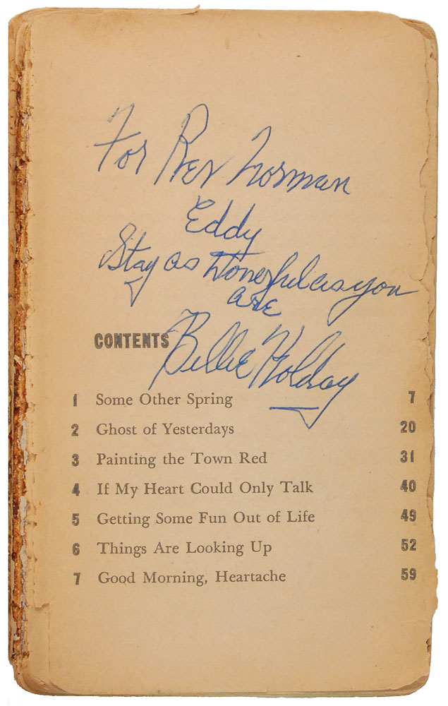 Lot #287 Billie Holiday