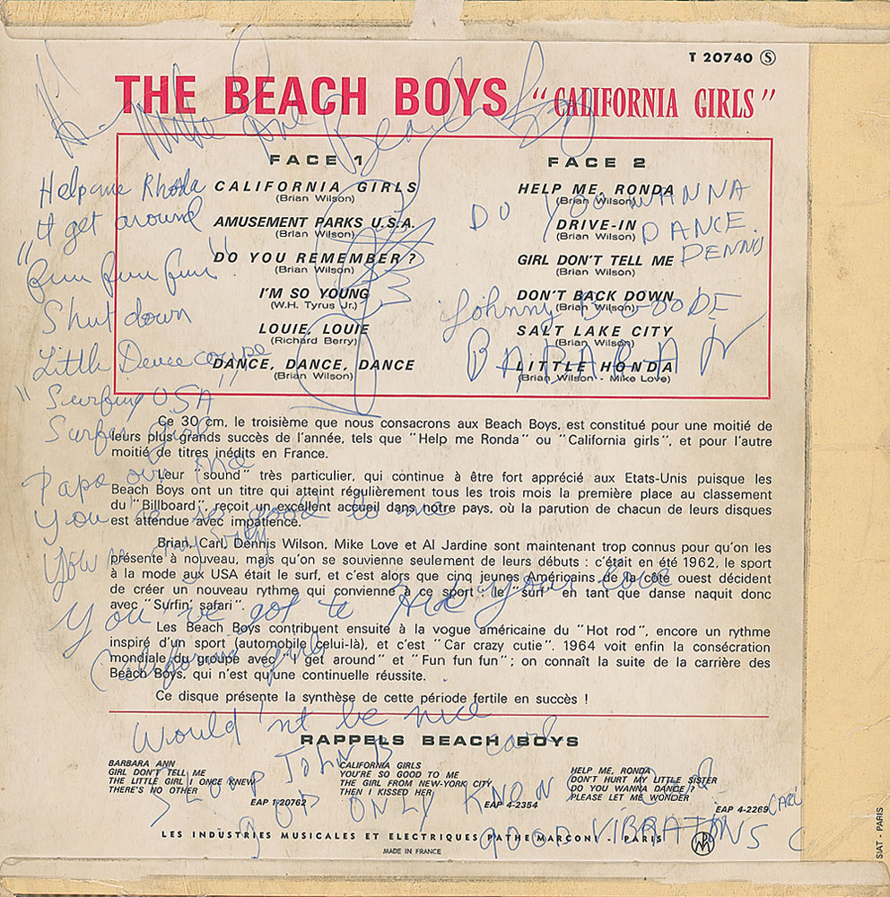 Lot #636 Beach Boys