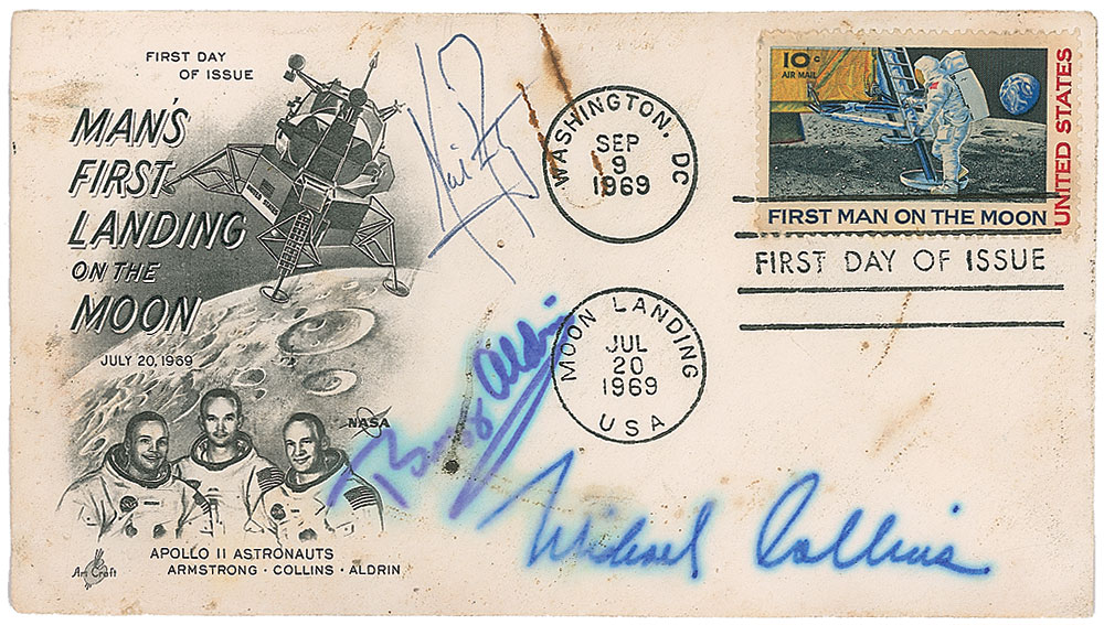 Lot #393 Apollo 11: Armstrong and Aldrin