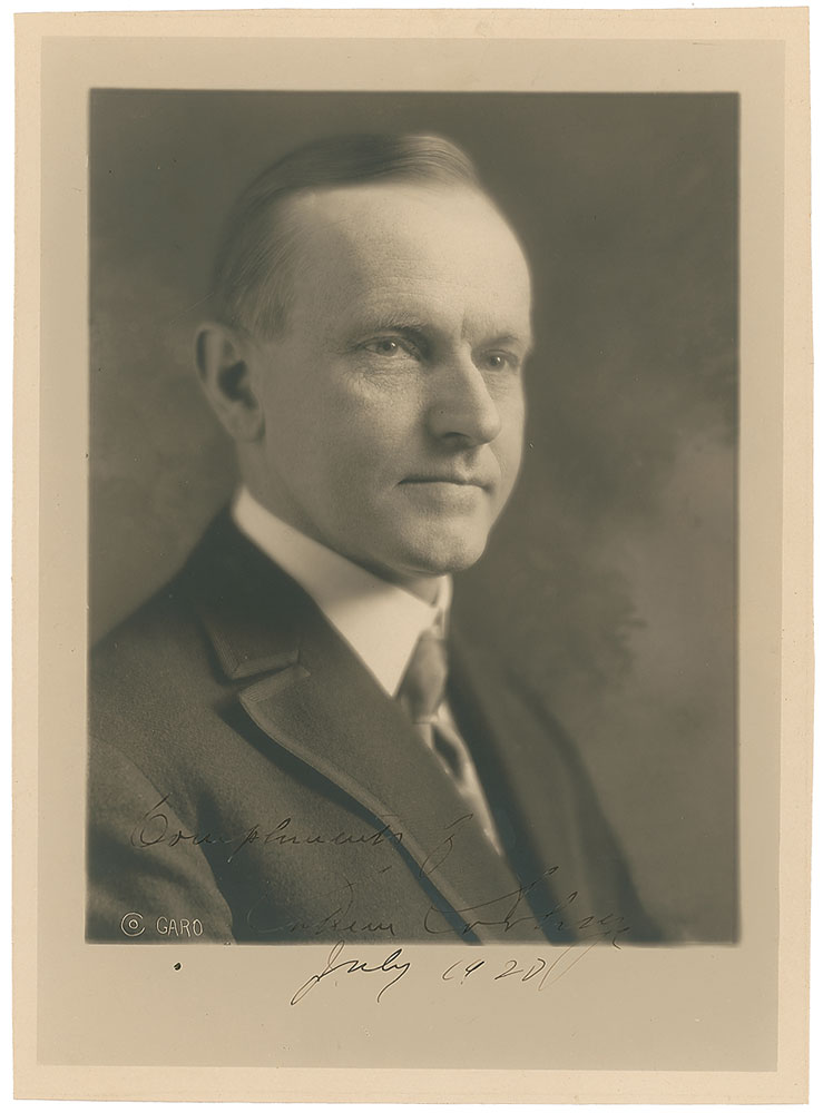 Lot #67 Calvin Coolidge