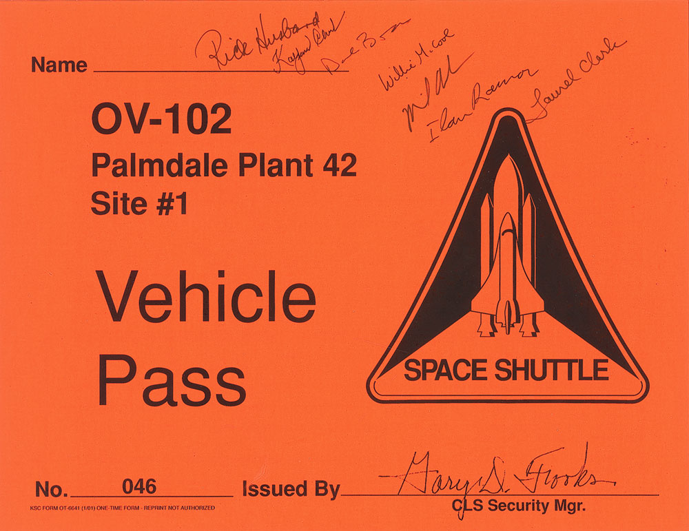Lot #461 Columbia STS-107