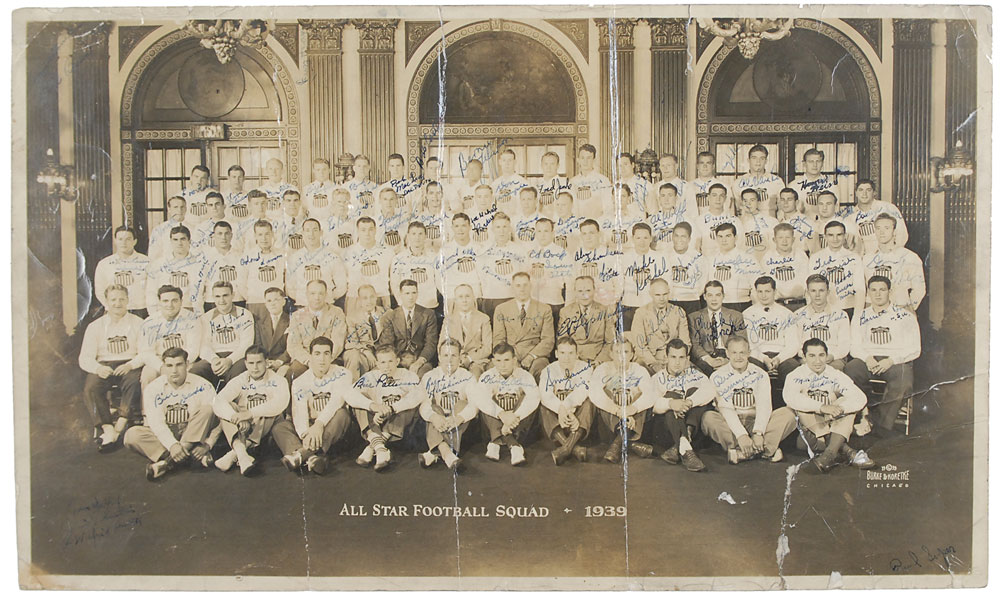 Lot #928 College Football All-Stars: 1939