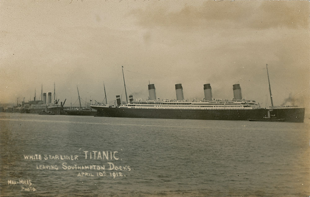 Lot #227 Titanic Leaving Southampton Docks