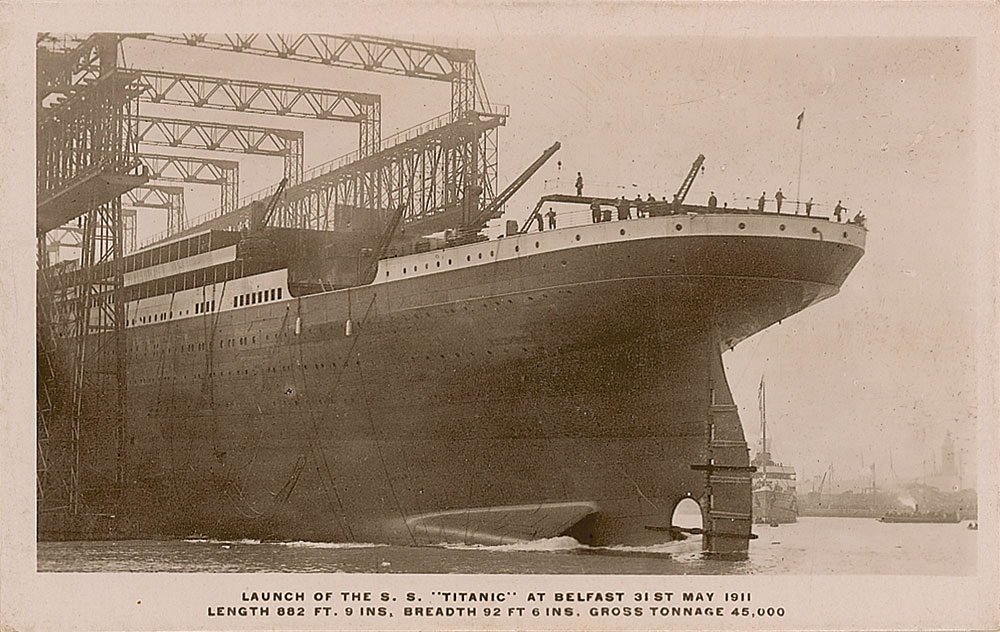 Lot #211 Launch of the S.S. Titanic