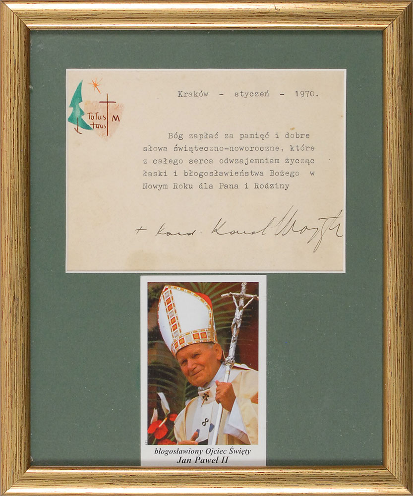 Lot #319 Pope John Paul II